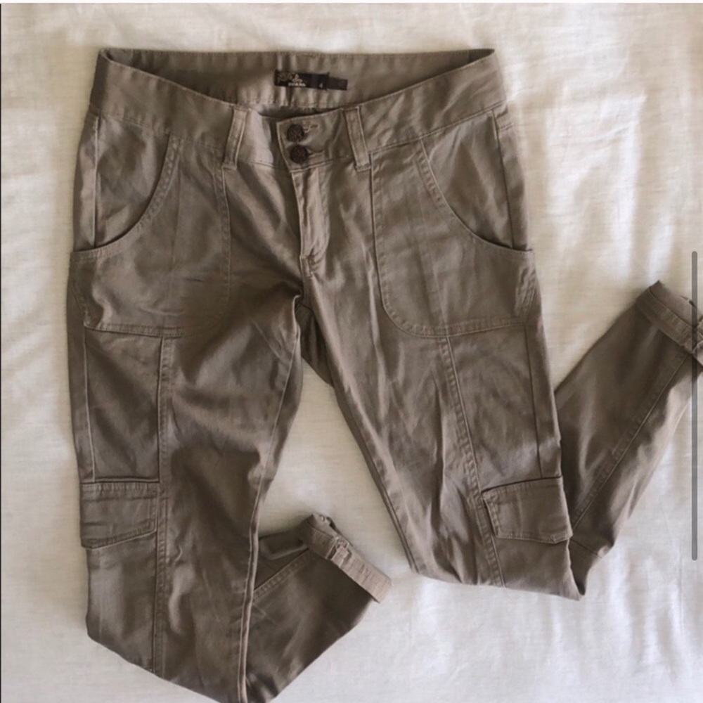 Prana skinny cargo pant khaki